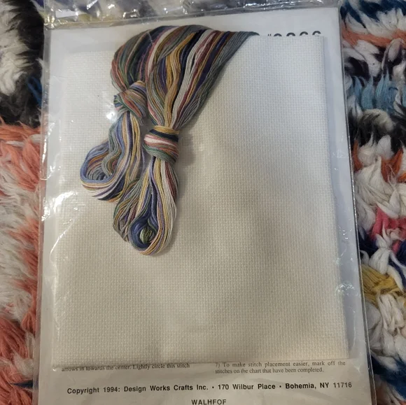 Vintage Counted cross stitch 9x26 picture kit by design works - Picture 5 of 5